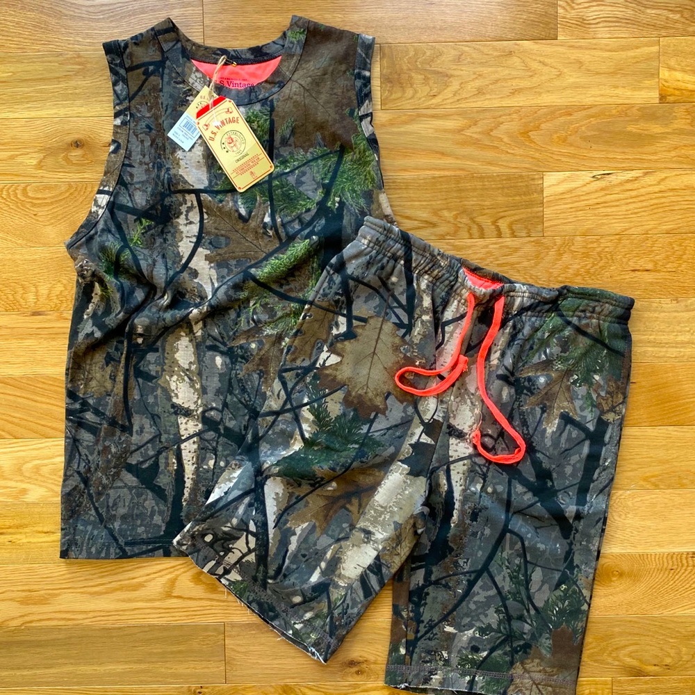 U.S. Vintage Authentic Wear Tank & Short Set